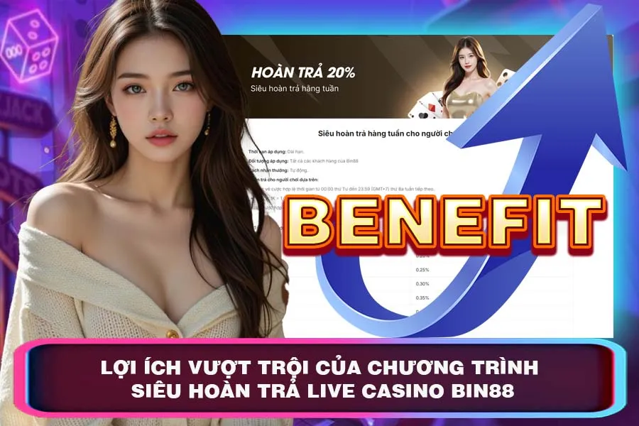 Lợi Ích Vượt Trội Của Chương Trình Siêu Hoàn Trả Live Casino Bin88